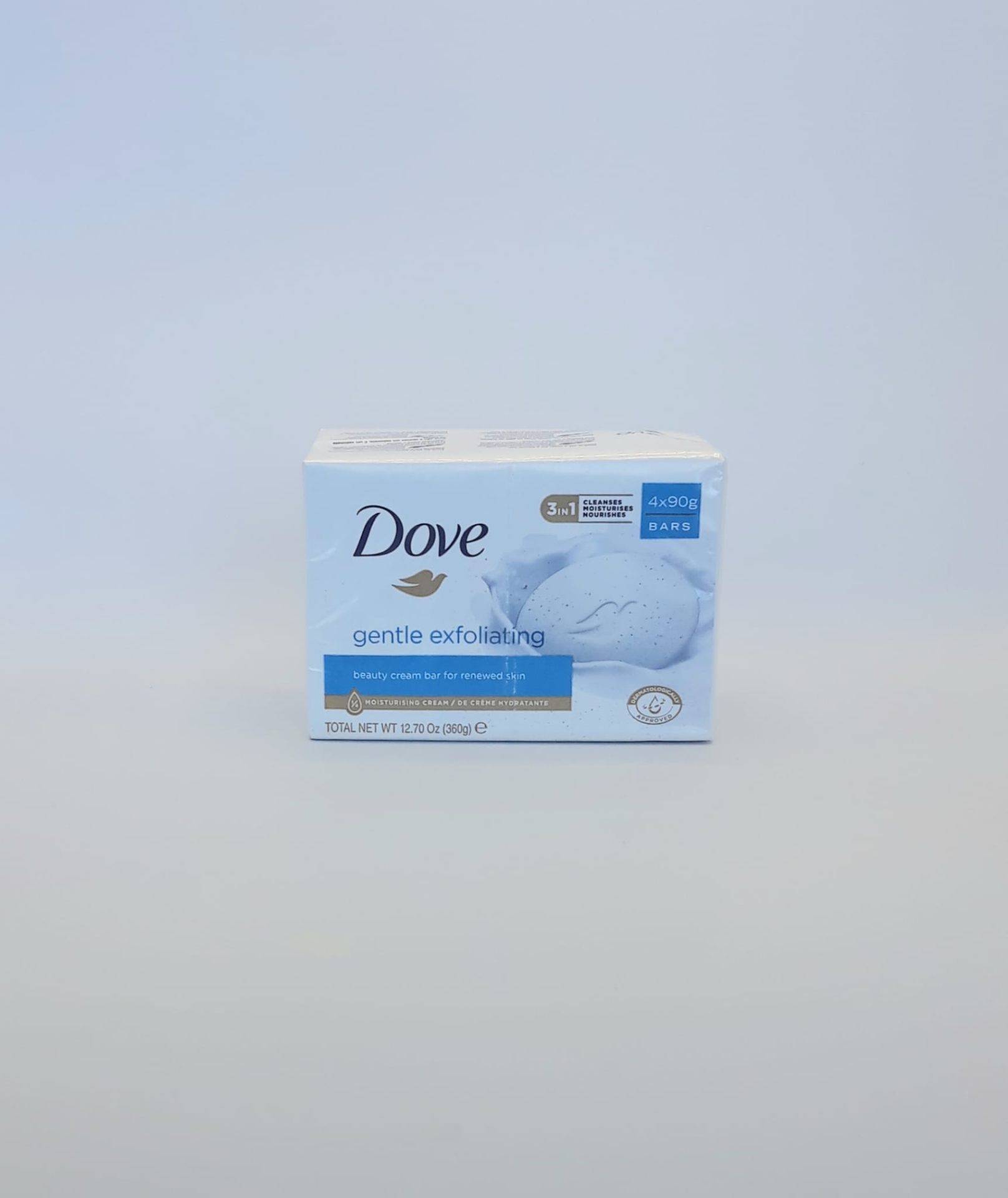 Dove Savon Gentle Peeling Soap Bar (4 x 90 g)