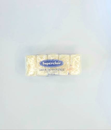 SUPERCLAIR Lot de 5 savonnettes Marseille 100g